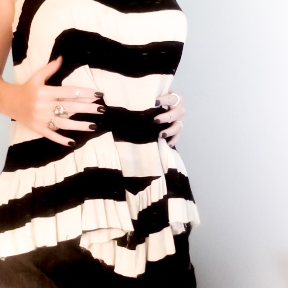 BLACK & WHITE THICK STRIPED SHIRT - Picture 7 of 7